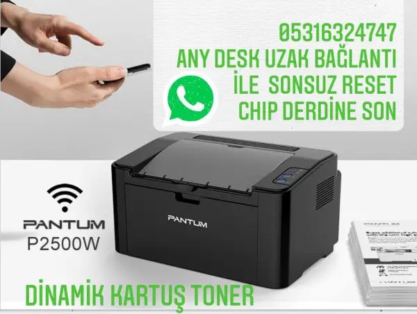  Pantum Yazıcı Resetleme Chipsiz Çalıştırma Yazılımıları