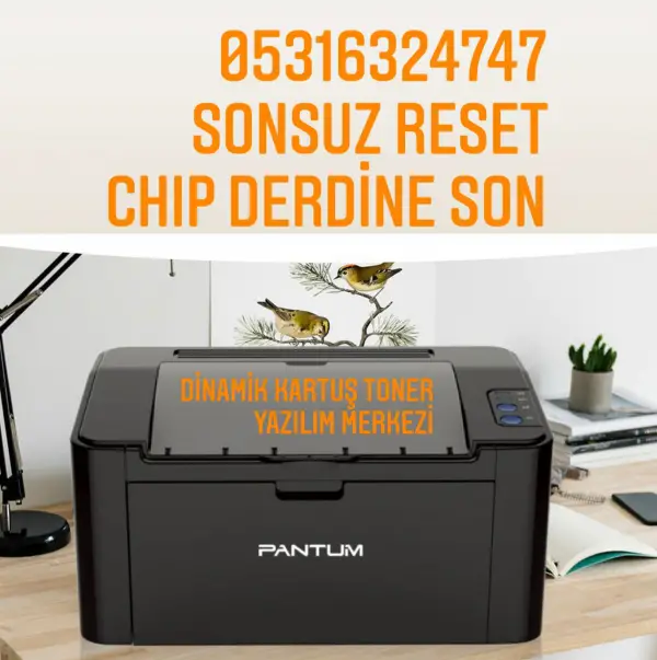 Pantum Yazıcı Resetleme P2500, 2500W, M6550, P3300